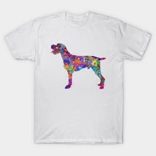 German Wirehaired Pointer watercolor T-Shirt